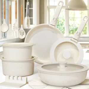 Milky White Cookware Set