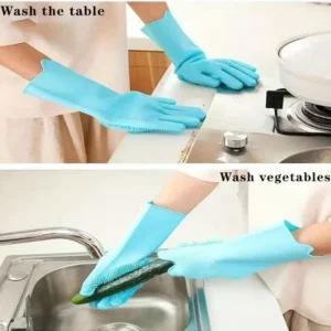 Pink pet grooming glove