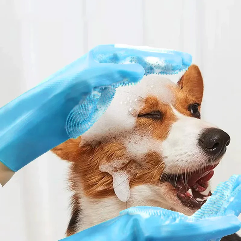 Dog deshedding glove