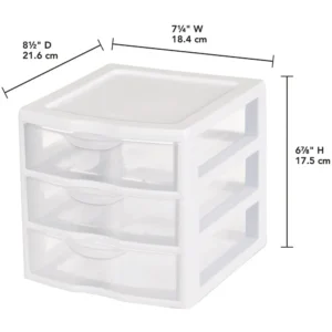 Clear Drawer Storage Unit