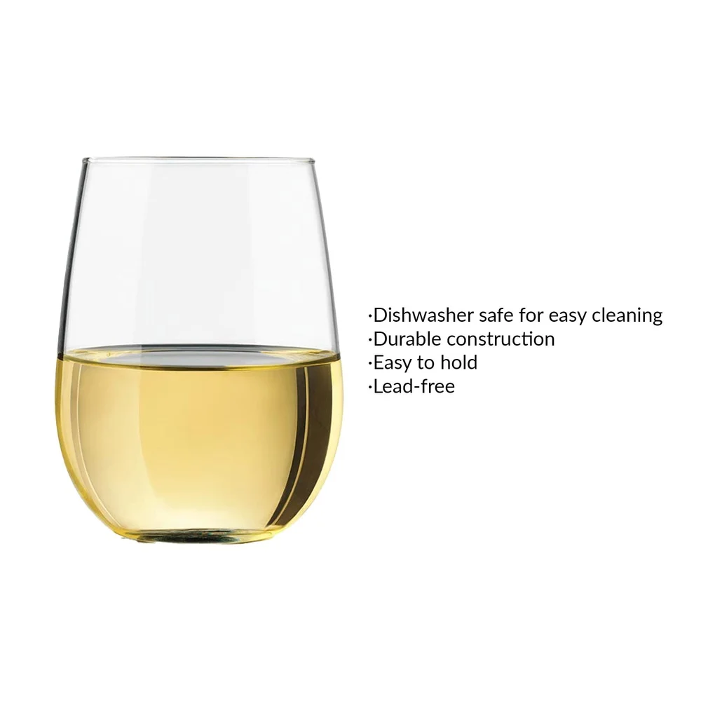 Stemless wine glass set of 4
