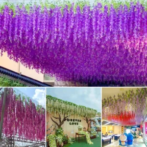 Purple Wisteria Garland Wedding