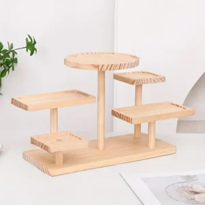 Multi-Tier Wooden Display Stand