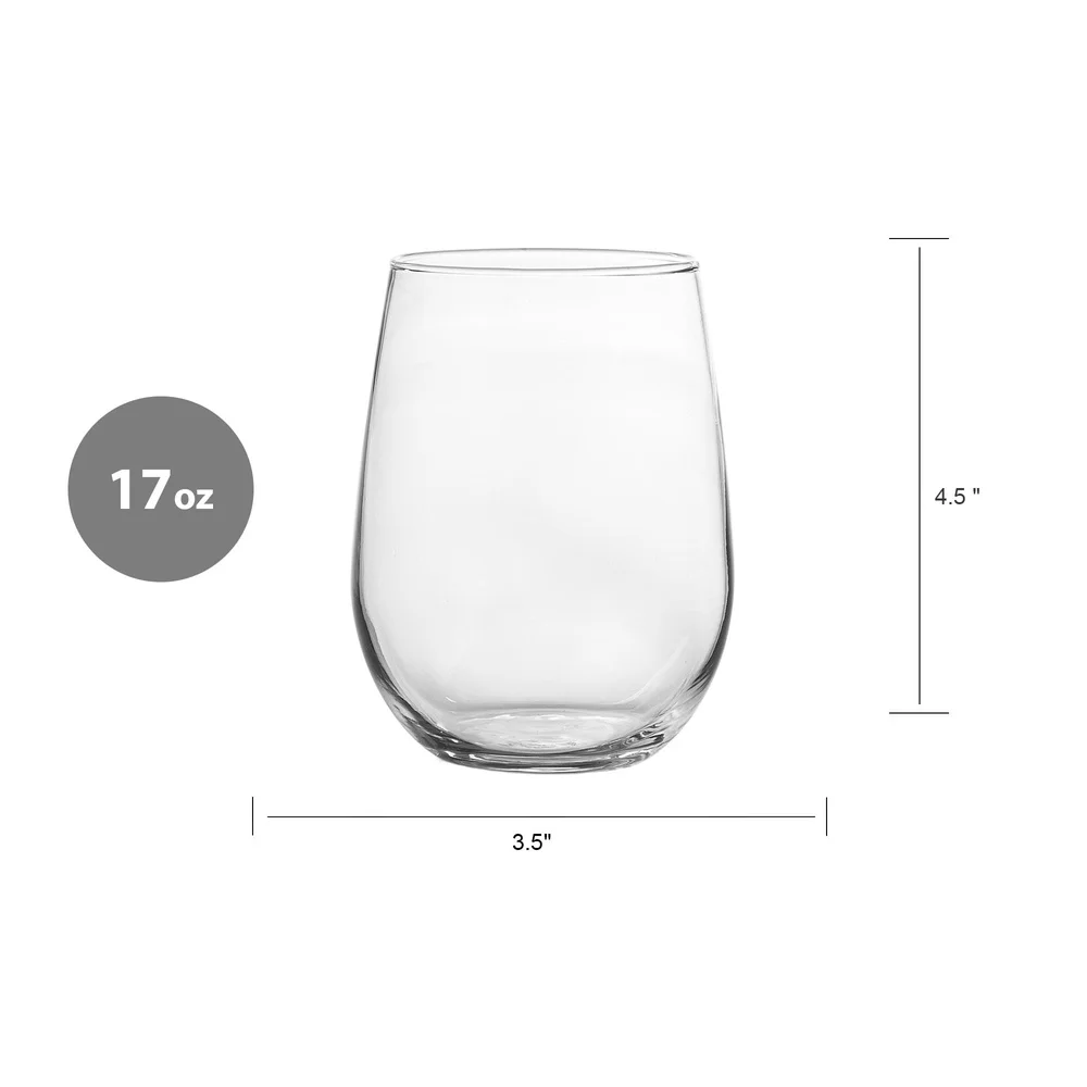 Modern wine glasses