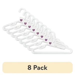 White baby clothes hangers