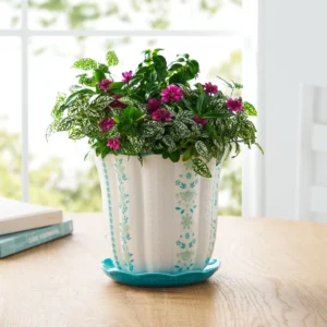 Scallop Planter Ceramic Pot