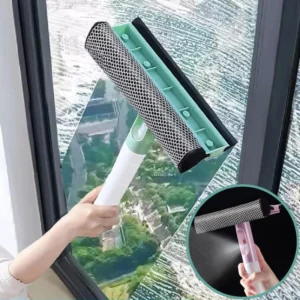 Window cleaner with spray bottle