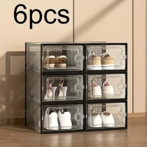 Transparent shoe organizers