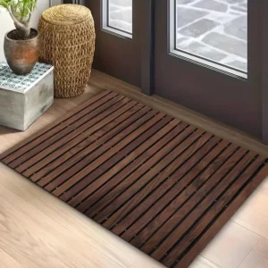 Wood Grain Bathroom Mat